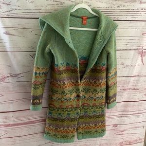 Sundance 100% lambs wool long boho cardigan